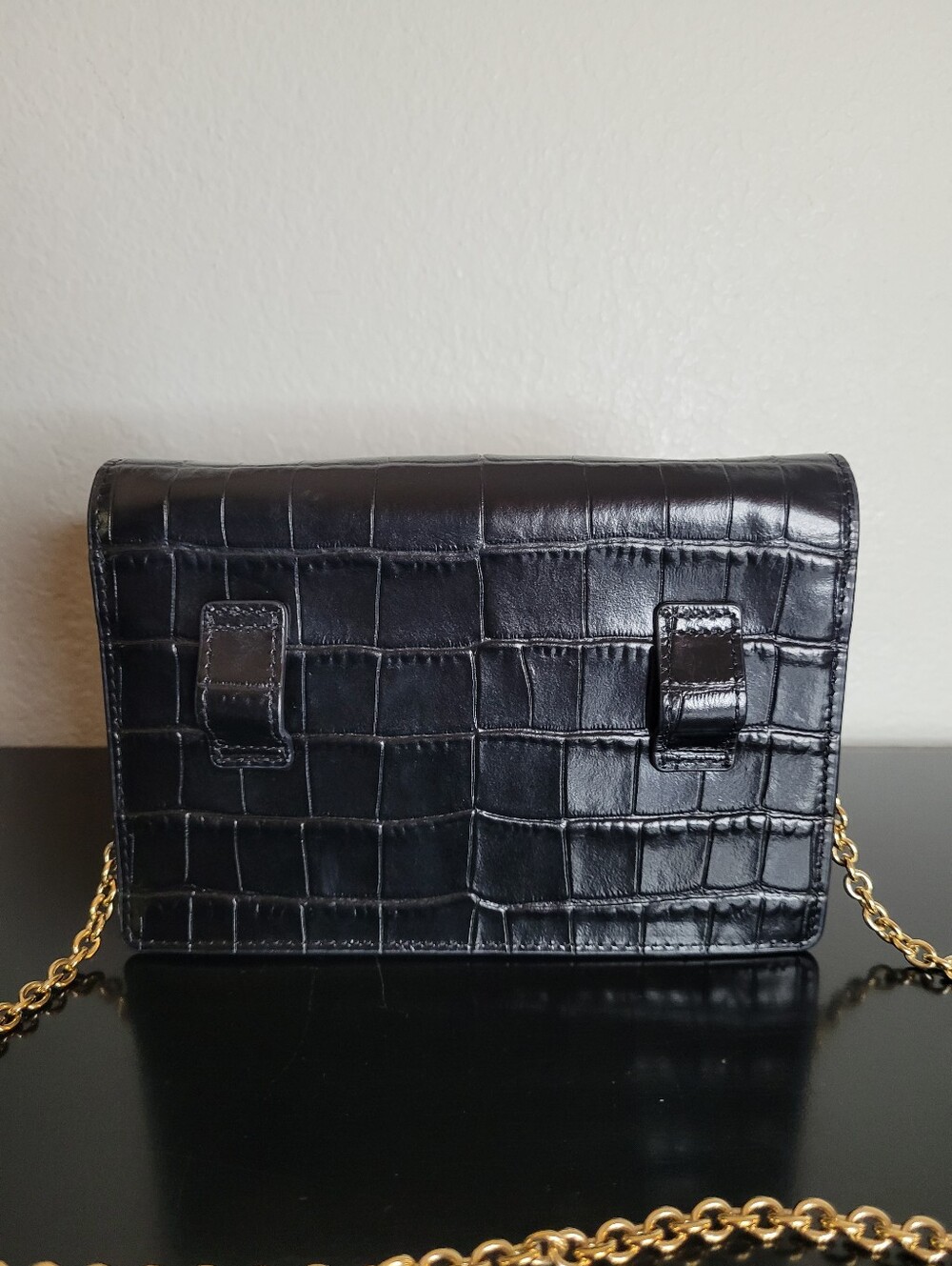 Furla 1927 croc mini crossbody bag - Picture 3 of 11